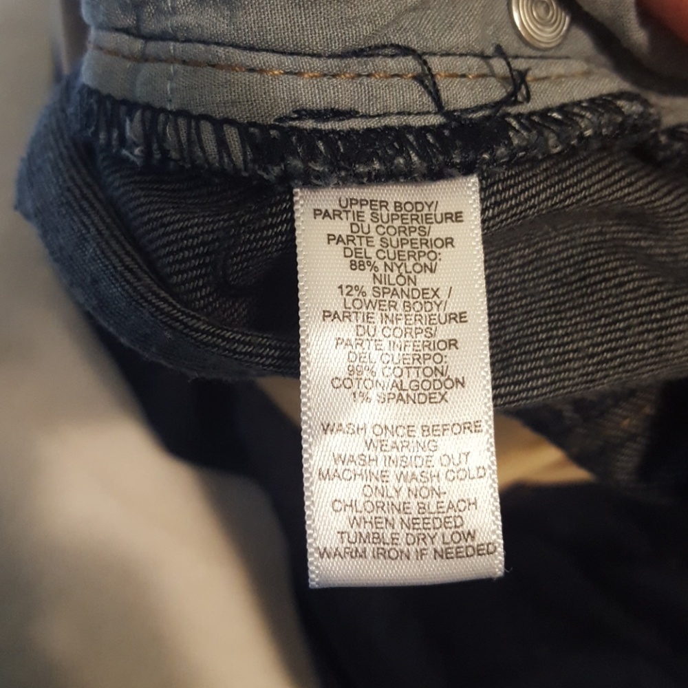 Loft dark wash maternity bootcut jeans - Picture 7 of 8